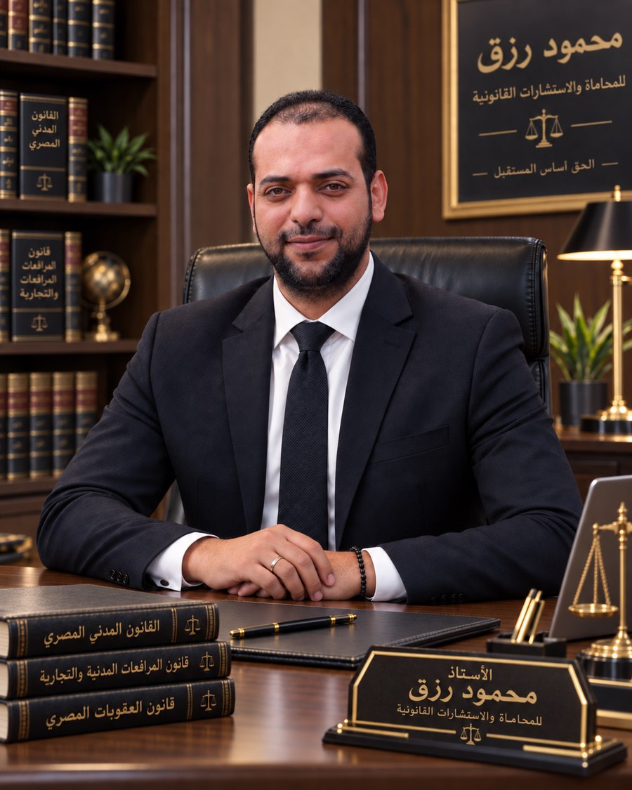 محمود أحمد محمود رزق — محامٍ بالاستئناف ومستشار قانوني